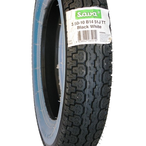 PNEUMATICO COPERTONE MITAS SAVA 3.50-10 51J FASCIA BIANCA