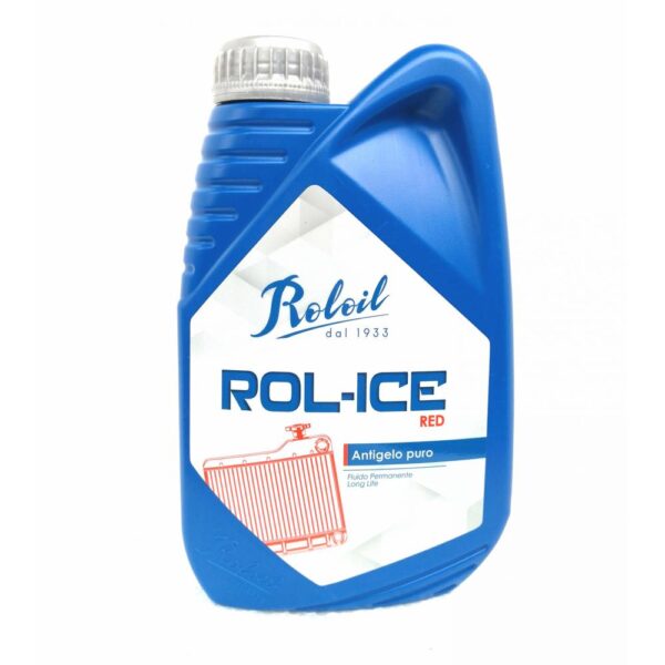 ANTIGELO PURO ROLOIL ROL-ICE ROSSO LT.1 LIQUIDO RADIATORE ROSSO