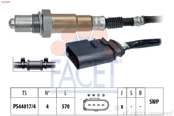 FACET 10.7600 SONDA LAMBDA
