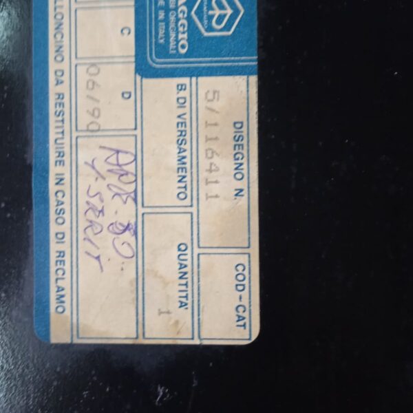 FIANCATA ANTERIORE DESTRA APE 50 TL1T 1971