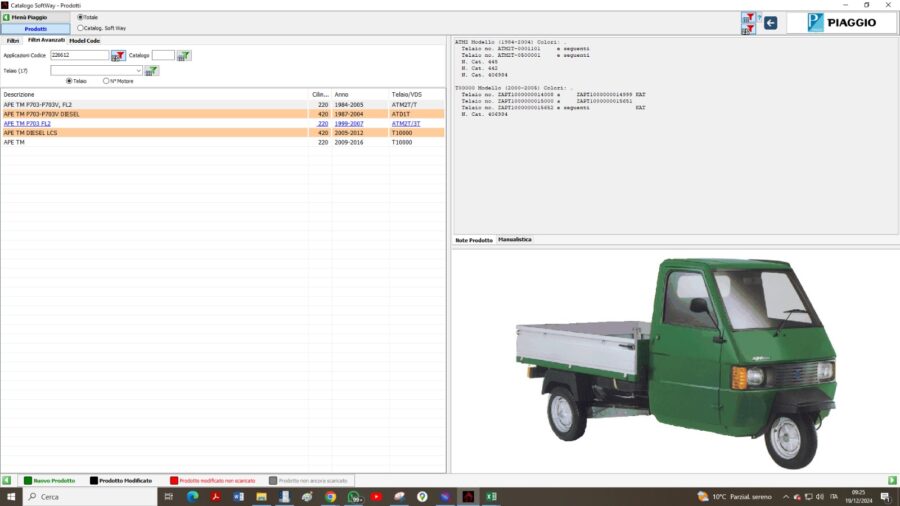 226612 MOLLA SOSPENSIONE ANTERIORE PIAGGIO APE TM 703 TUTTE LE VERSIONI - immagine 3