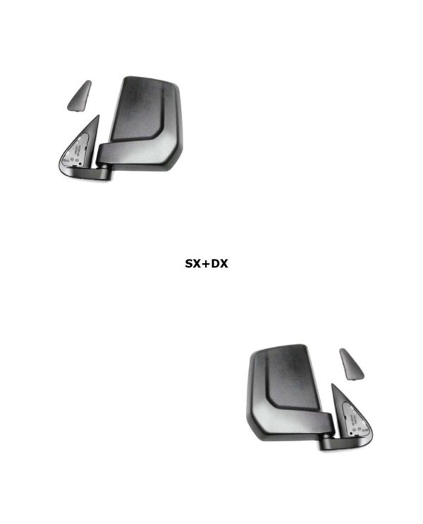 COPPIA SPECCHIETTI RETROVISORI DESTRO E SINISTRO PER PIAGGIO PORTER COD. B000962-B000961