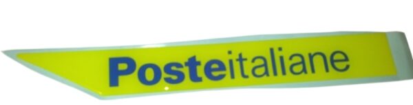 576675 PIAGGIO TARGHETTA ADESIVO EMBLEMA DECALCO POSTE ITALIANE LATO DX DESTRO