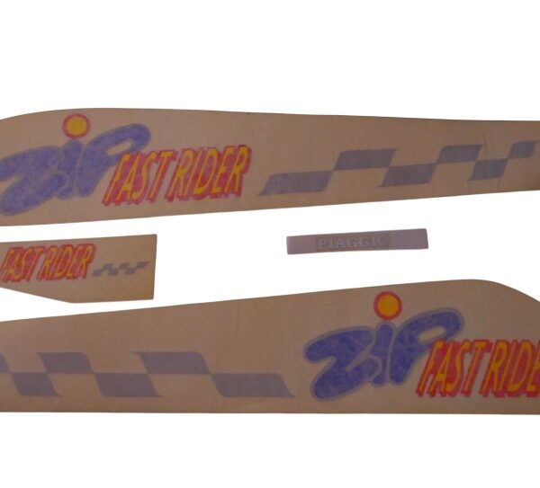 498429 KIT FREGI EMBLEMI ADESIVI PIAGGIO ORIGINALI ZIP 50 FAST RIDER