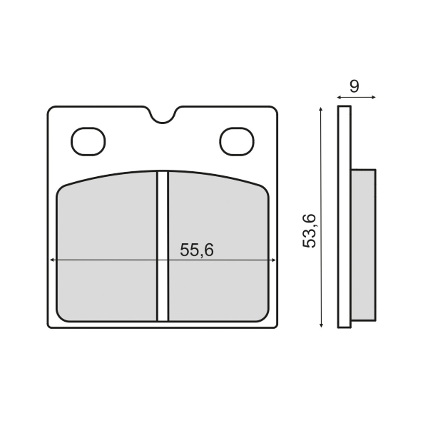 225103150 PASTIGLIE FRENO RMS ORGANICHE BMW R45