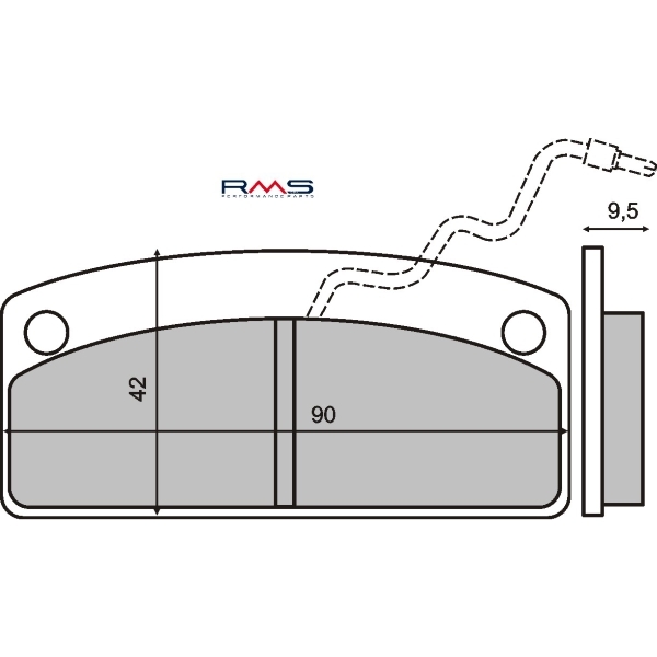 225100540 PASTIGLIE FRENO RMS ORGANICHE MICROCARS