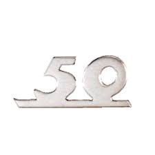 610288M TARGHETTA SCRITTA 50 VESPA SPECIAL SCUDO ANTERIORE CORSIVO ORIGINALE PIAGGIO