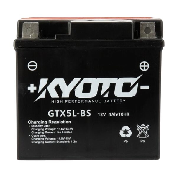 BATTERIA MOTO KYOTO GTX5L-BS AGM SENZA MANUTENZIONE 12 V 4 AH