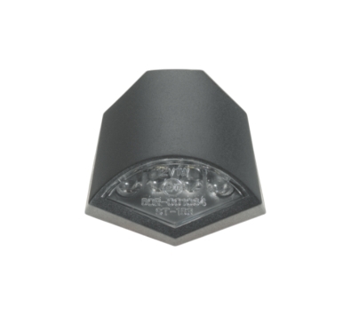 AM.9148 LUCE TARGA LED BASE NERO OPACO OMOLOGATA
