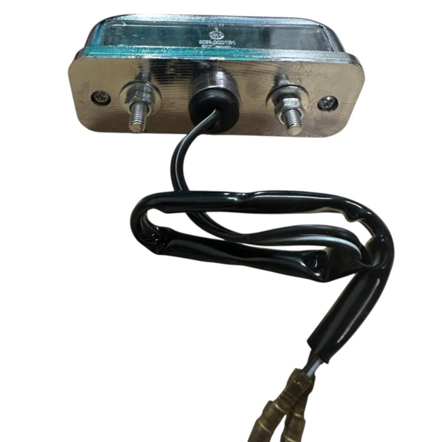 LUCE TARGA BASE CROMATA,LAMPADINA 12V 5W OMOLOGATA - immagine 2