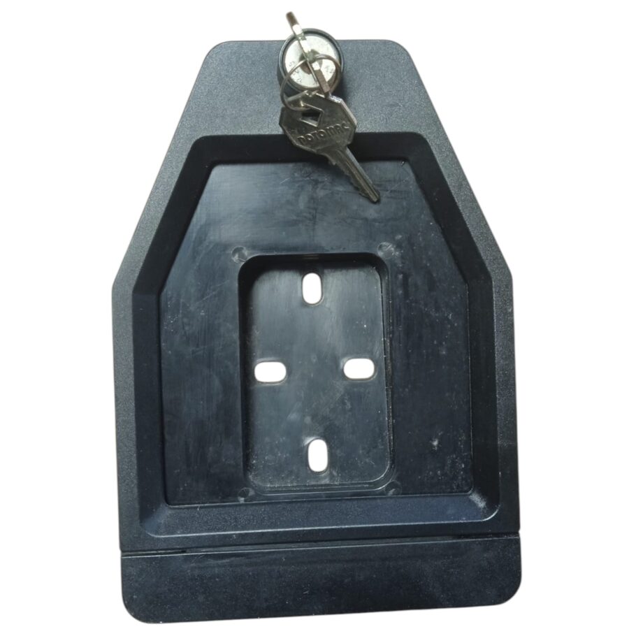 PORTATARGA UNIVERSALE SCOOTER CICLOMOTORE CON CHIAVE - immagine 2