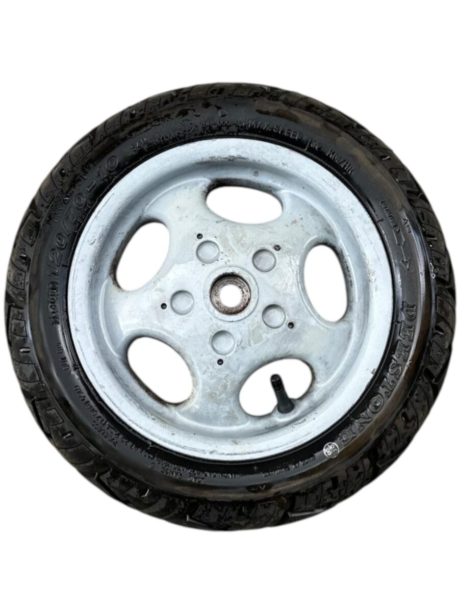 CERCHIO RUOTA COMPLETA DI COPERTONE 120/70-10