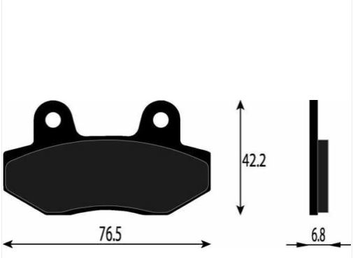 PASTIGLIE FRENO ORGANICHE PER HONDA HYOSUNG ITALJET REVIVAL FM RBP 313