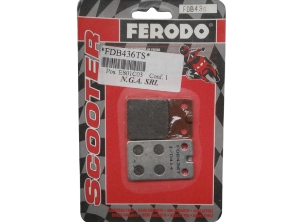 COPPIA PASTIGLIE FRENO FERODO FDB436TS PER VEICOLI MALAGUTI E FANTIC MOTOR