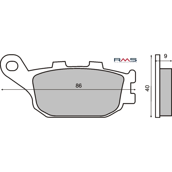 PASTIGLIE FRENO RMS ORGANICHE HONDA CBR 600F