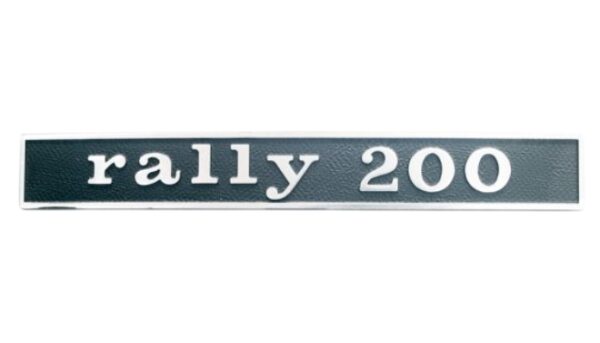 TARGHETTA POSTERIORE VESPA "RALLY 200"