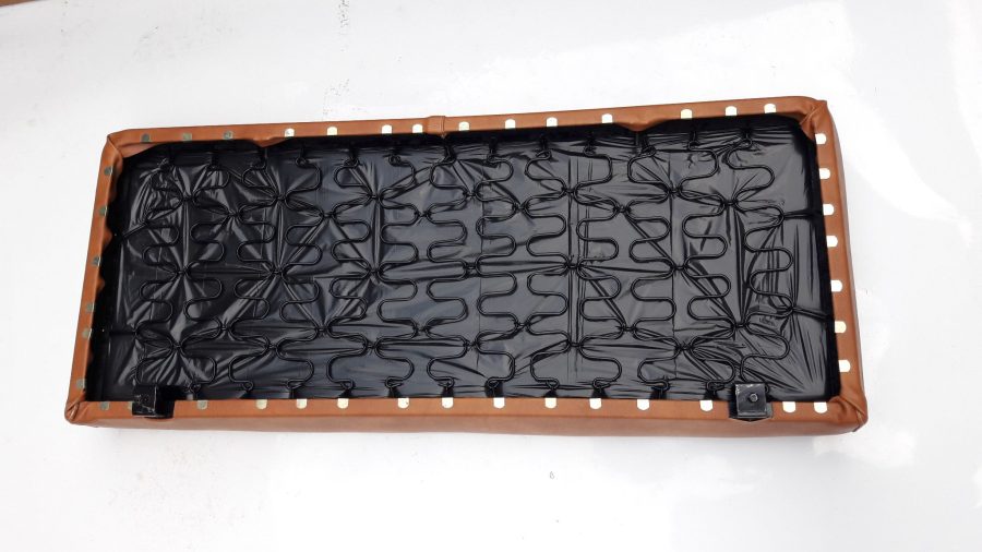 SEDILE MARRONE IN PELLE PER PIAGGIO APE MP 500, 501, 600 , 601 - immagine 2