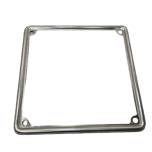 CORNICE TARGA ACCIAIO INOX 17X17CM