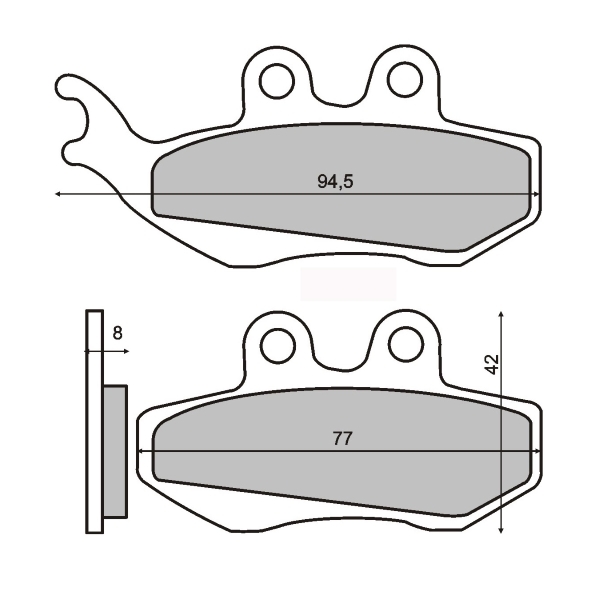494628 PASTIGLIE FRENO ORIGINALI PIAGGIO HEXAGON 250CC