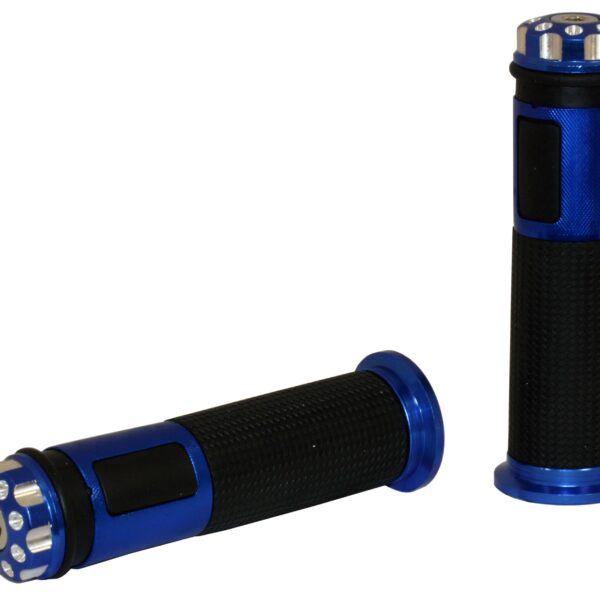 MANOPOLE BICOLORE BLU LUNGHEZZA 128MM - 22/24MM