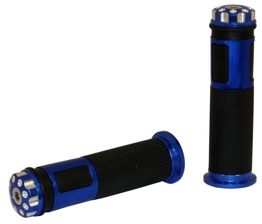 MANOPOLE BICOLORE BLU LUNGHEZZA 128MM - 22/24MM
