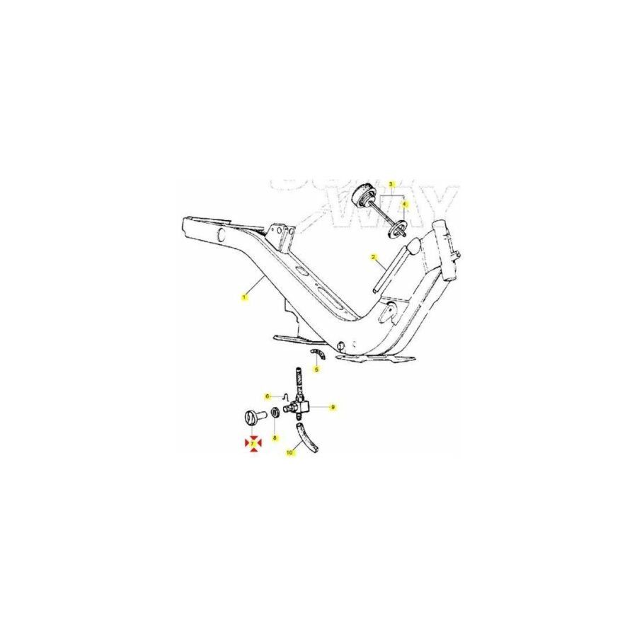 255894 COMANDO RUBINETTO PIAGGIO GRILLO - immagine 2