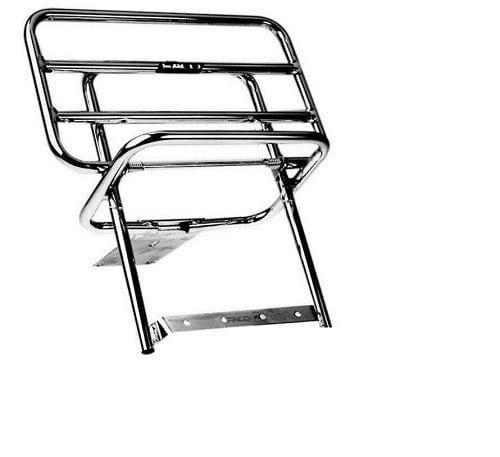 PORTAPACCHI POSTERIORE CROMATO PER PIAGGIO VESPA PX 125 150 200 FACO
