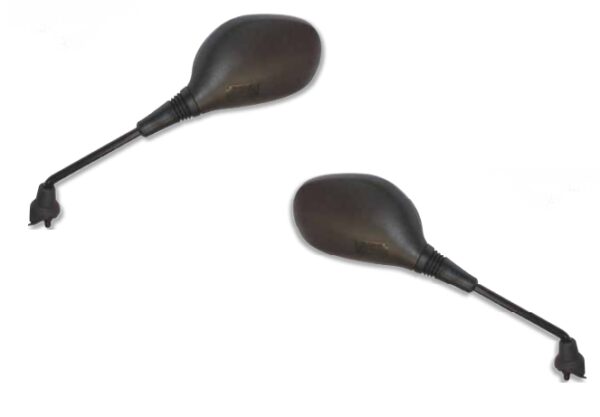 6433 6434 COPPIA SPECCHIETTO FAR SINISTRO DESTRO OMOLOGATO NERO DA MANUBRIO