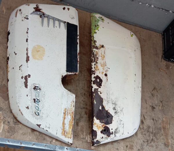 COPPIA COFANI SCOCCHE DESTRO E SINISTRO LAMBRETTA 200 ORIGINALI DELL'EPOCA