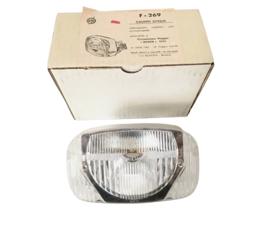 FARO FANALE ANTERIORE BOSATTA F269 PER PIAGGIO BOXER 1970-1983