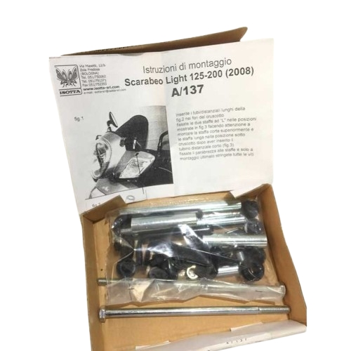 ATTACCHI PARABREZZA ISOTTA A/137 APRILIA SCARABEO 125 200 LIGHT 08