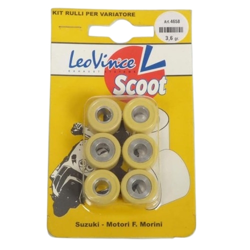 4658 SET RULLI VARIATORI LEOVINCE 3,6GR 17X12MM
