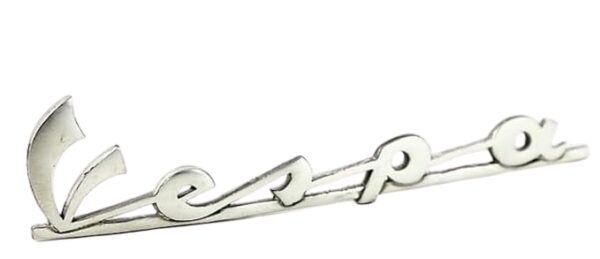 5740 TARGHETTA SCRITTA LOGO FRONTALE ANTERIORE PER VESPA