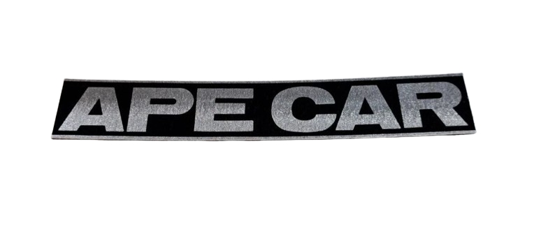 141221 TARGHETTA ANTERIORE APE CAR 1a SERIE AF1T NON ADESIVA ORIGINALE PIAGGIO