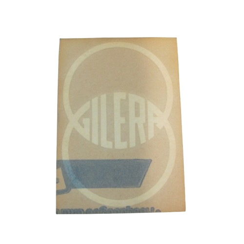 DECALCO ADESIVO GILERA LOGO MARCHIO SCRITTA BIANCA ORIGINALE 322404