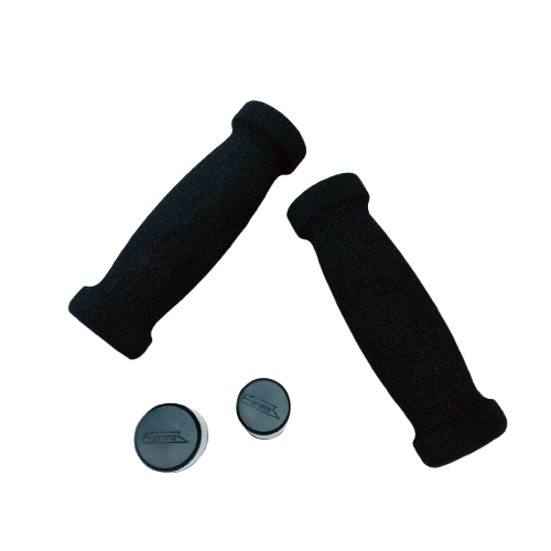 COPPIA PAIO MANOPOLE ARIETE NERE IN SPUGNA 125 mm - UNIVERSALI - COD 01616