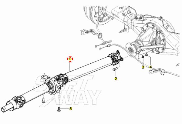WET220020101A0 ALBERO DI TRASMISSIONE PIAGGIO PORTER NP6