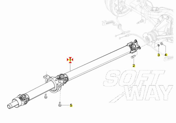 WET220020102A0 ALBERO DI TRASMISSIONE PIAGGIO PORTER NP6