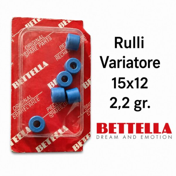 BE602279 KIT RULLI VARIATORE 15X12 2,2 GRAMMI BETTELLA