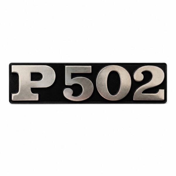 TARGHETTA PIAGGIO P502 PER APE