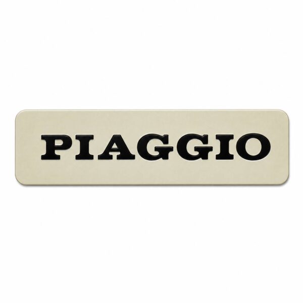 TARGHETTA LAMIERA ADESIVA ” PIAGGIO “