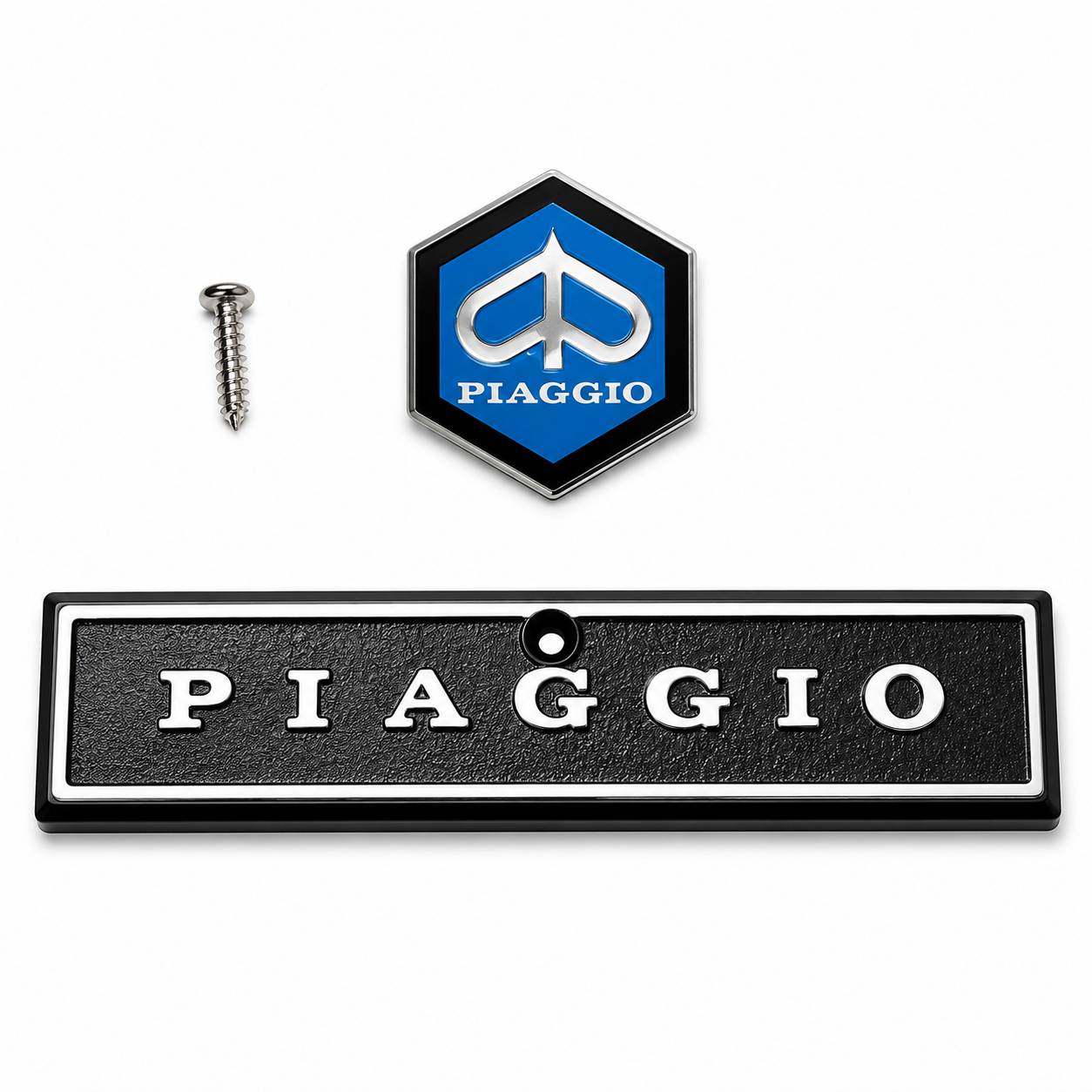 6LA13640 TARGHETTA E SCUDETTO PER PIAGGIO