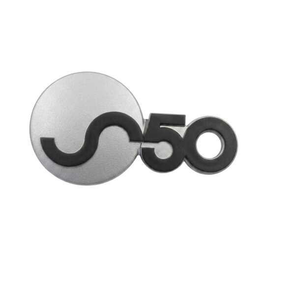 TARGHETTA BAULETTO LOGO FREGIO S50 PIAGGIO SFERA 50CC ORIGINALE