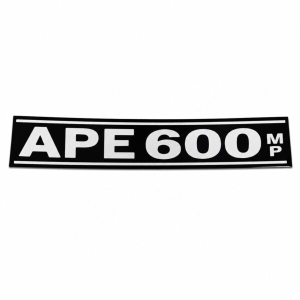 TARGHETTA ANTERIORE APE MP 600