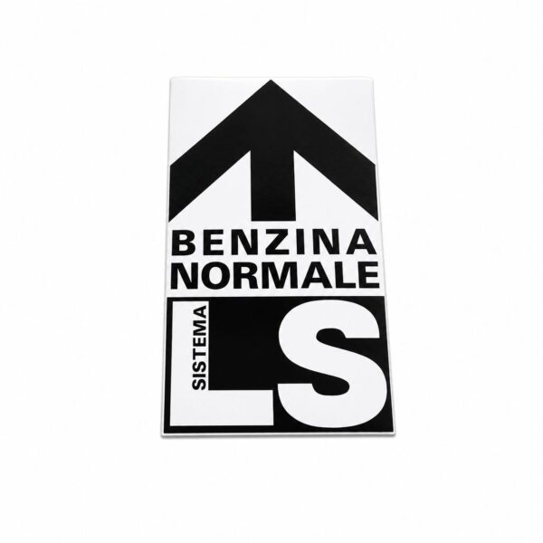 TARGHETTA ADESIVA “BENZINA NORMALE” PER PIAGGIO APE MP 501 – 601 ORIGINALE PIAGGIO 182733