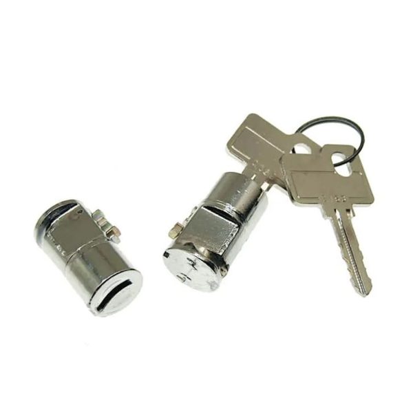 COPPIA CILINDRETTI PER MANIGLIE PORTIERE DESTRA E SINISTRA SERRATURA PIAGGIO APE MP APE CAR-MAX APECAR P2-P3 APE POKER