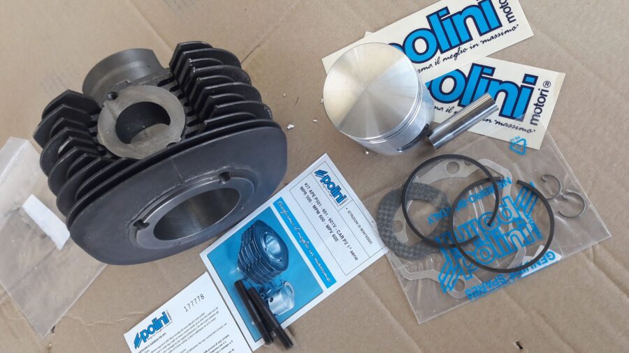GRUPPO TERMICO POLINI PER PIAGGIO APE 601 APE CAR P2 P3 - immagine 3