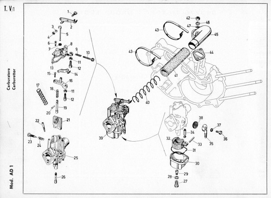 TUBO COLLETTORE ASPIRATORE PER APE AC1 AC2 AC3 AC4 - immagine 5