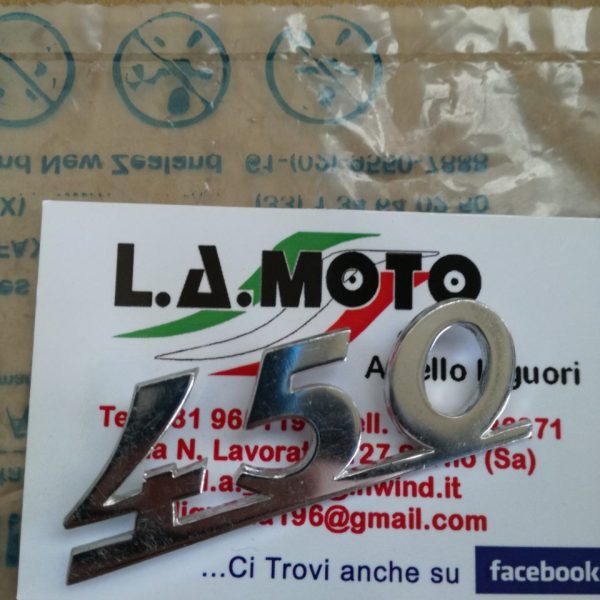 TARGHETTA IN ALLUMINIO PIAGGIO 450