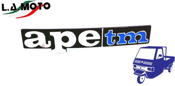 TARGHETTA SCRITTA ANTERIORE APE TM